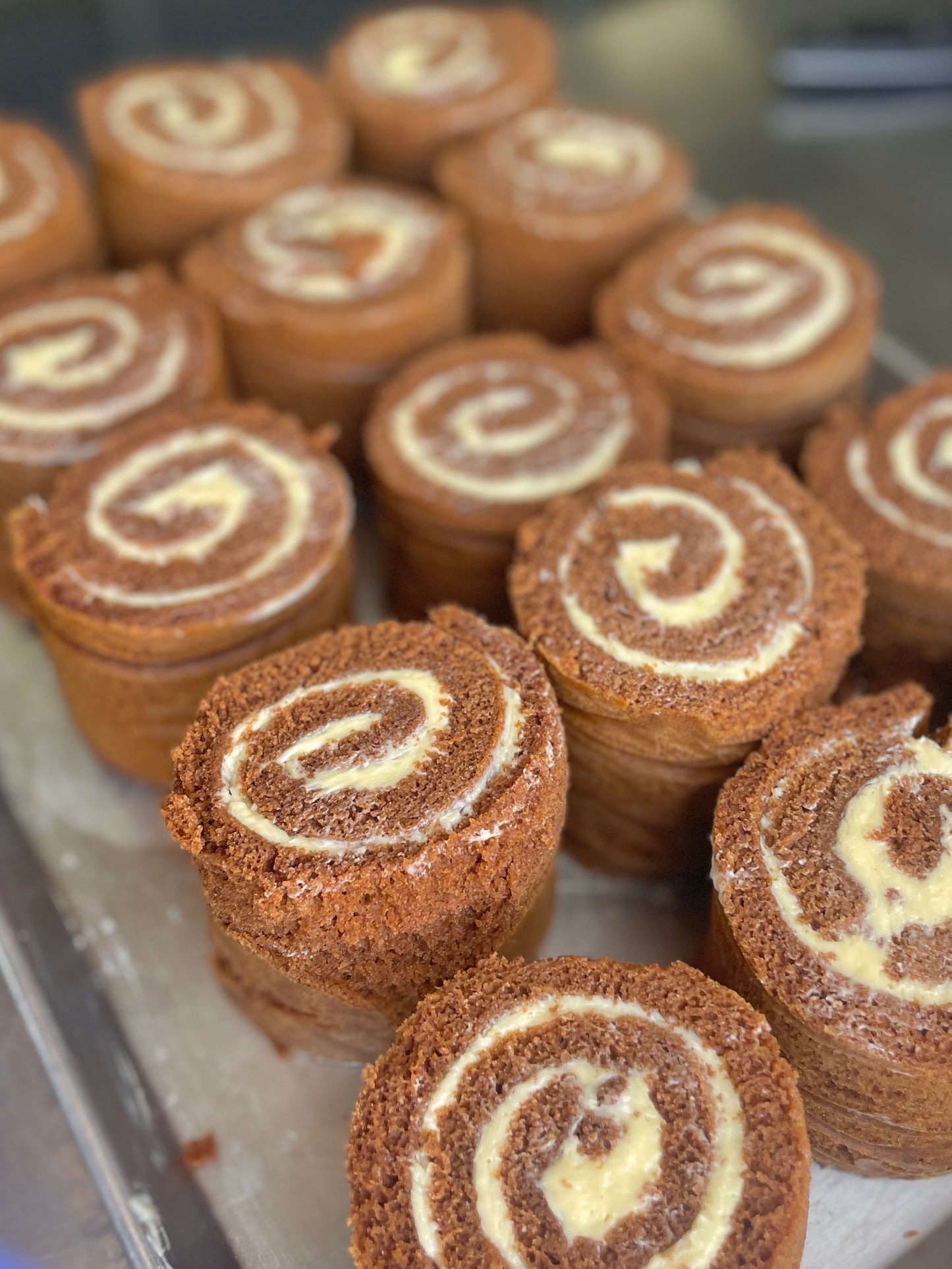 Pumpkin Rolls - with Italian buttercream