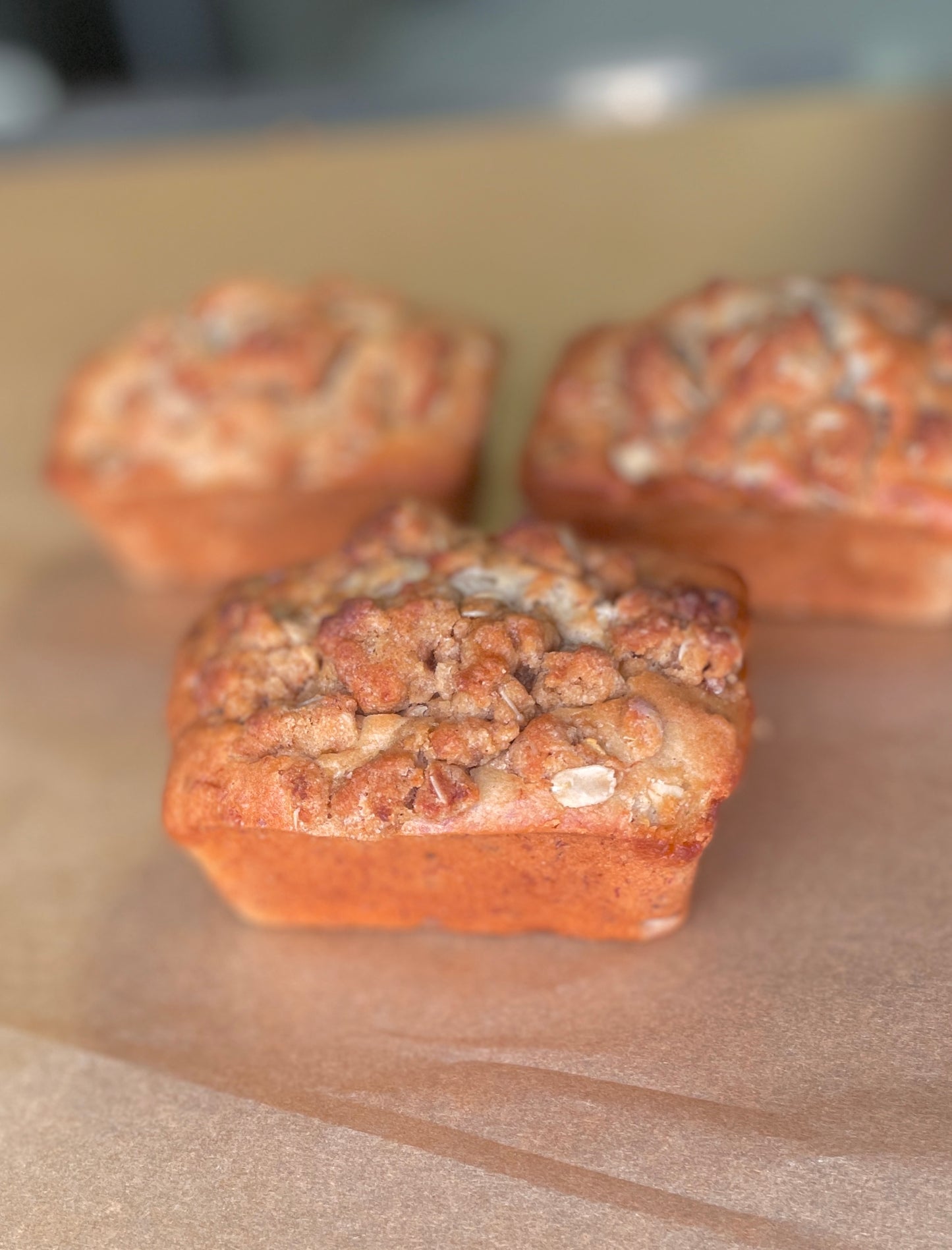 Banana sweet bread - orange crumb topping (2 PACK)